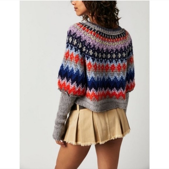 Free People Home for The Holidays Sweater. - Picture 3 of 9